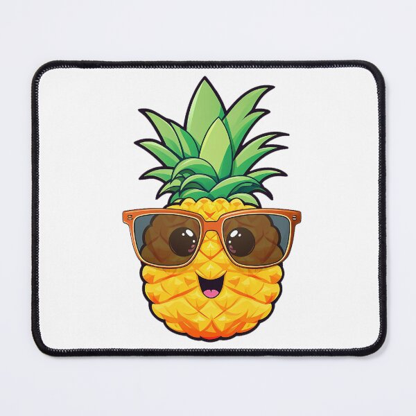 Item preview, Cute Kawaii Pineapple Wearing Sunglasses designed and sold by ReverseBleach.