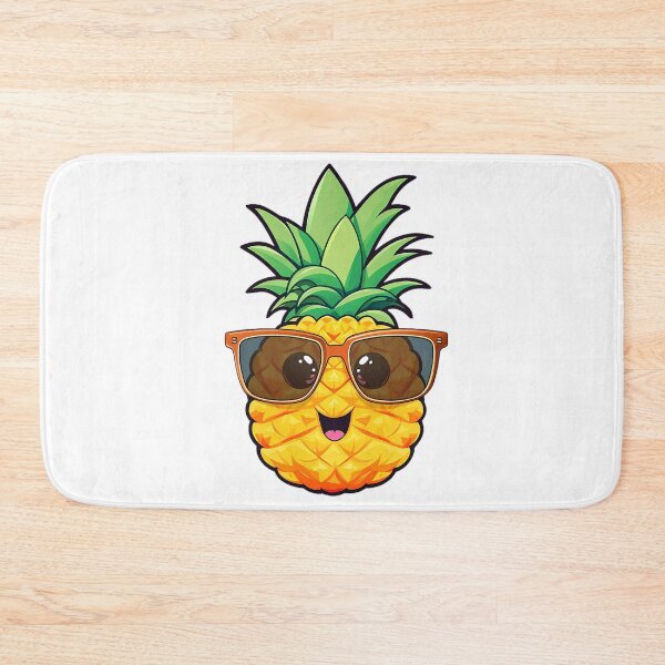 Item preview, Cute Kawaii Pineapple Wearing Sunglasses designed and sold by ReverseBleach.