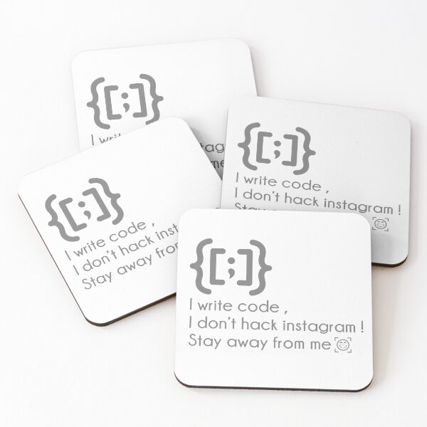 Item preview, Code Writer, Not a Hacker: Stay Away Design designed and sold by HarbeShop.