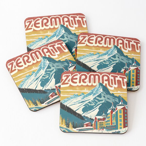Item preview, Zermatt, Switzerland - Vintage Style Artwork designed and sold by TimeToSell.