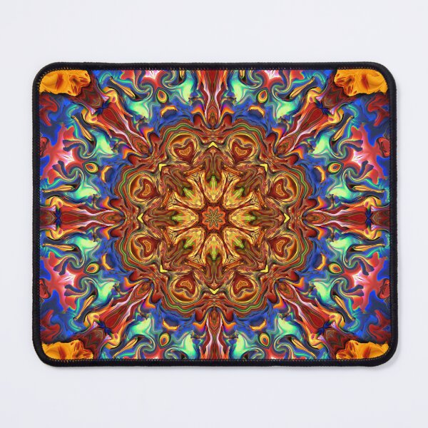 Item preview, 8-sided Geometric Psychedelic Fractal Flower (1038) designed and sold by MeltMore.