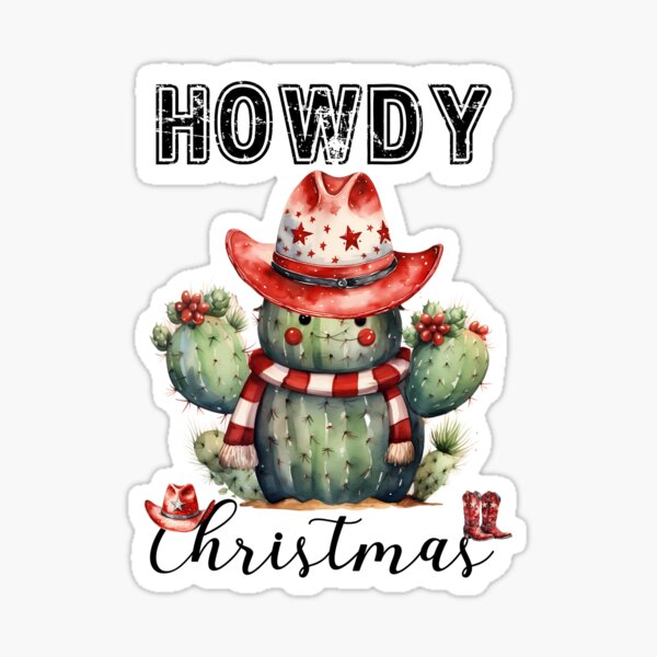 Howdy Snowman Decal