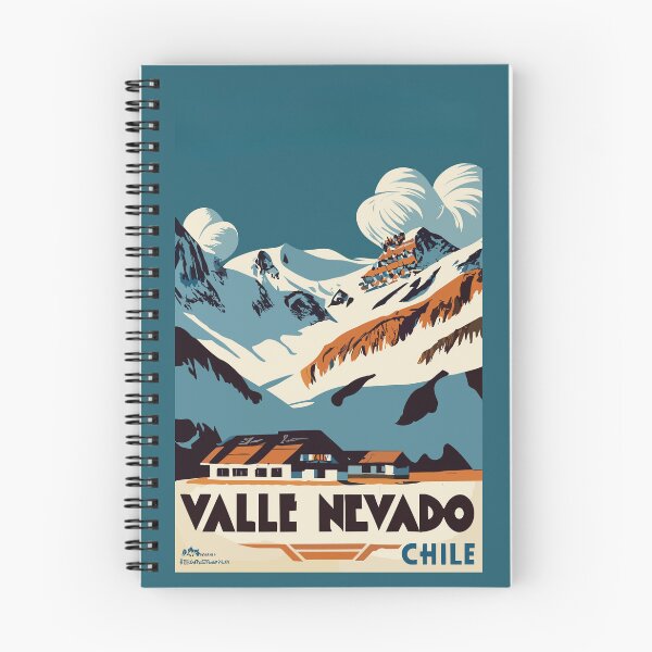 Item preview, A Vintage Travel Art of Valle Nevado - Chile designed and sold by GoodOldVintage.