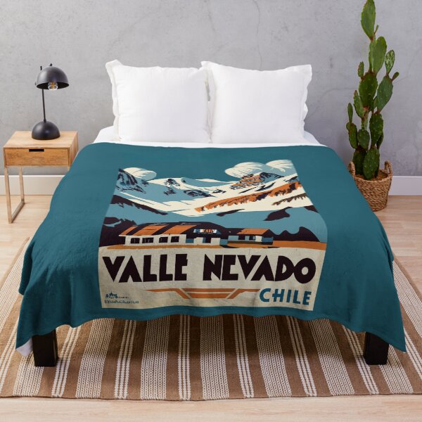 Item preview, A Vintage Travel Art of Valle Nevado - Chile designed and sold by GoodOldVintage.