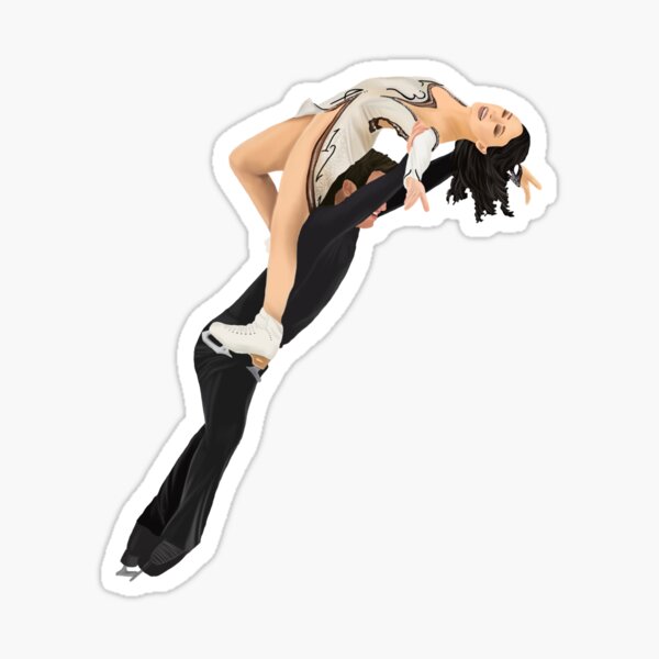 Item preview, Madison Chock & Evan Bates Sticker | Figure Skating Sticker designed and sold by fskatingprints.