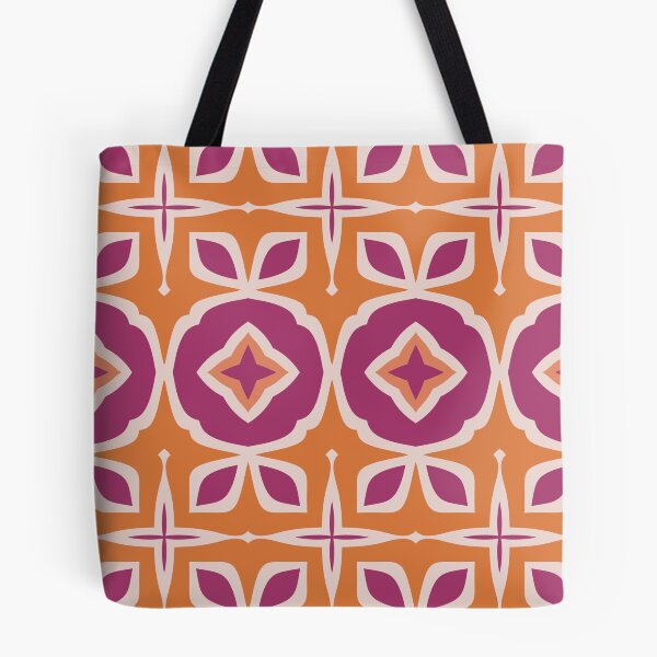 Item preview, Retro candy pattern - intense pink and orange designed and sold by Lia Zarpin.
