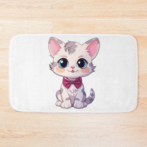 Item preview, Cute Grey & White Kitten With Big Eyes designed and sold by ReverseBleach.