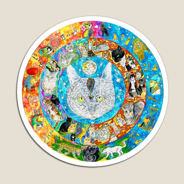 the CAT mandala Magnet