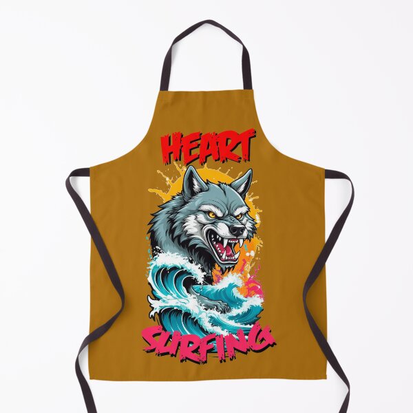 Item preview, Fierce wolf Surfing designed and sold by PETS ABC.