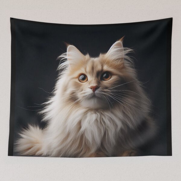 Item preview, Realistic Domestic Longhair Pawtrait designed and sold by PawtraitRealism.