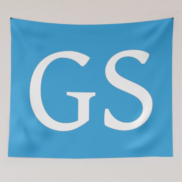 Item preview, GS Initials Monogram Elegant White Letters designed and sold by Jeallan Designs.