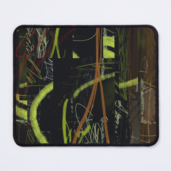 Item preview, "Illuminated Obscurity" - Black and Yellow Abstract Modern Art Original Artwork Digital Painting designed and sold by pngrktes-art.