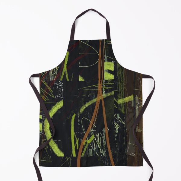 Item preview, "Illuminated Obscurity" - Black and Yellow Abstract Modern Art Original Artwork Digital Painting  designed and sold by pngrktes-art.