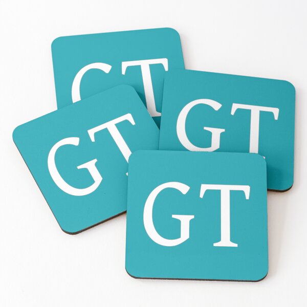 Item preview, GT Initials Monogram Elegant White Letters designed and sold by Jeallan Designs.