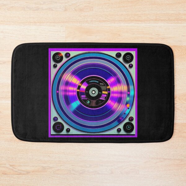 Item preview, DJ Turntable Purple Holographic designed and sold by musicgeniusart.