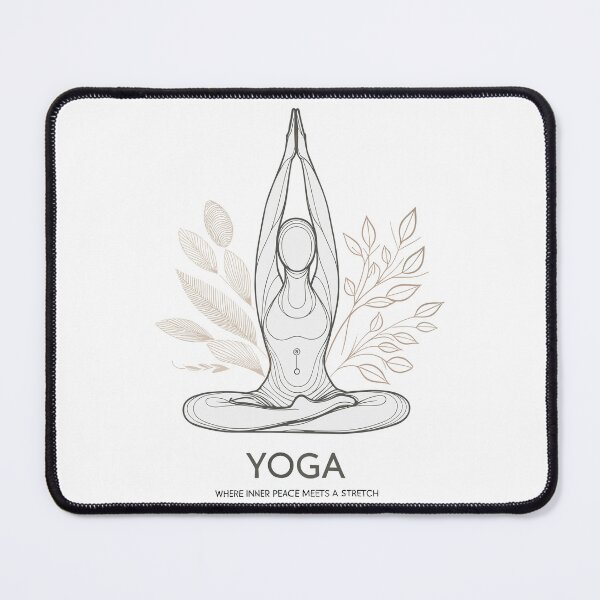 Item preview, Yoga - Where inner Peace Meets A Strech - Mental Health - Fitness and Mental Health designed and sold by InkCraftHouse.