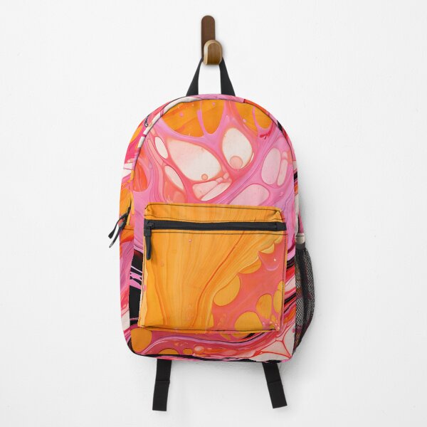 Item preview, Tropical Swirl: Vivid Pink and Orange Abstract Art designed and sold by VectorPlace.