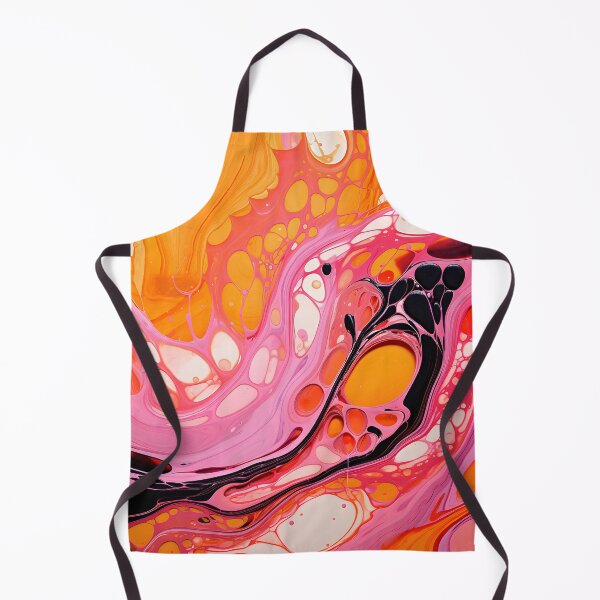 Item preview, Tropical Swirl: Vivid Pink and Orange Abstract Art designed and sold by VectorPlace.