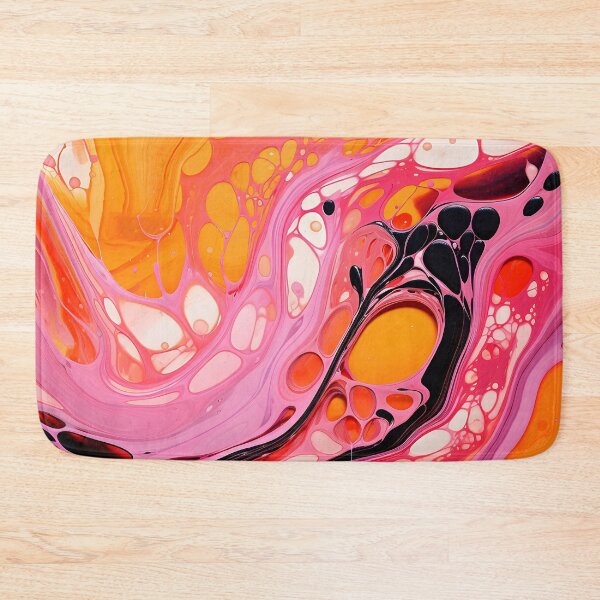 Item preview, Tropical Swirl: Vivid Pink and Orange Abstract Art designed and sold by VectorPlace.