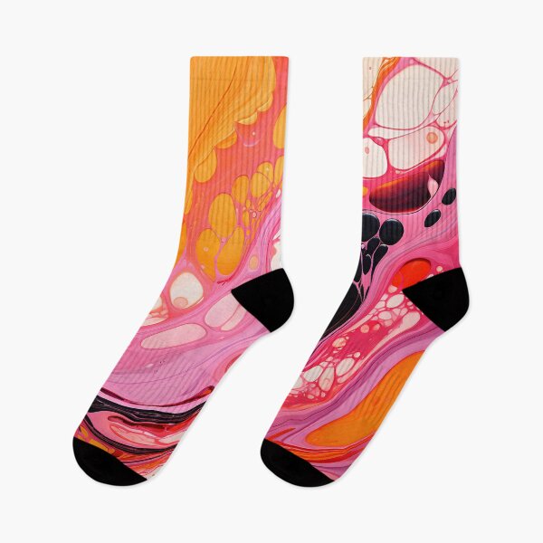 Item preview, Tropical Swirl: Vivid Pink and Orange Abstract Art designed and sold by VectorPlace.