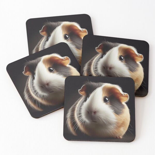 Item preview, Realistic Tricolor Guinea Pig Pawtrait designed and sold by PawtraitRealism.