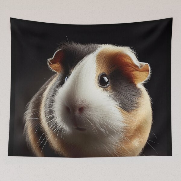 Item preview, Realistic Tricolor Guinea Pig Pawtrait designed and sold by PawtraitRealism.
