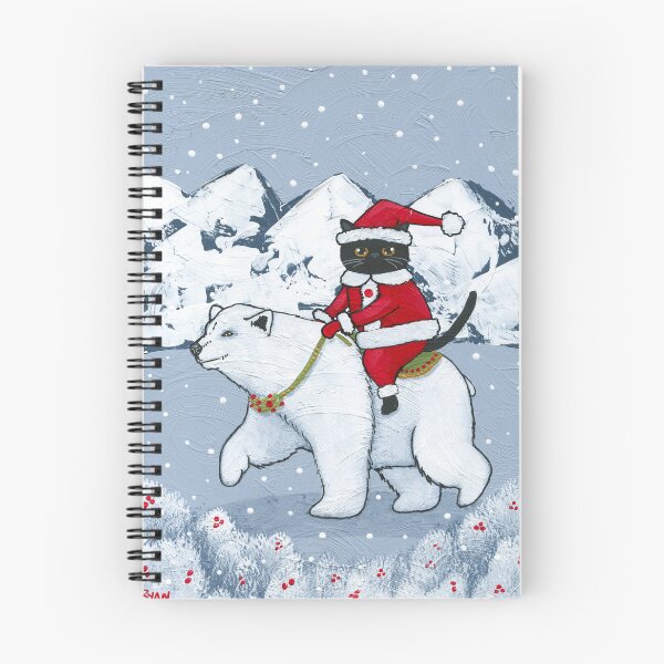 Item preview, Santa Claws on a Polar Bear designed and sold by KilkennyCat Art.
