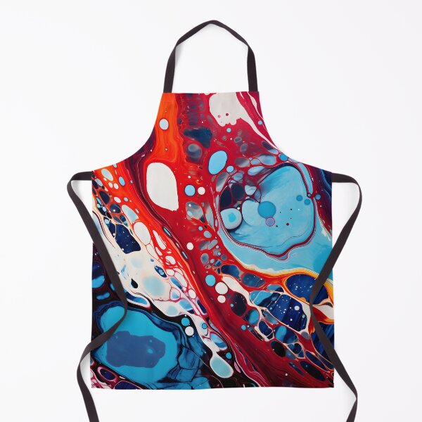 Item preview, Crimson Tide Meets Sapphire Pools Abstract designed and sold by VectorPlace.