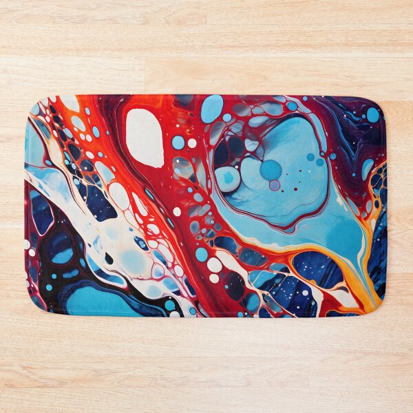 Item preview, Crimson Tide Meets Sapphire Pools Abstract designed and sold by VectorPlace.