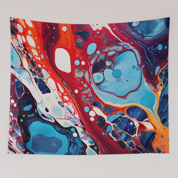 Item preview, Crimson Tide Meets Sapphire Pools Abstract designed and sold by VectorPlace.