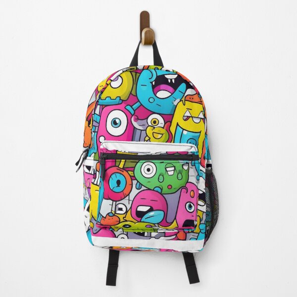 Item preview, Colorful monster world with worry-eater flair designed and sold by malerliebe.