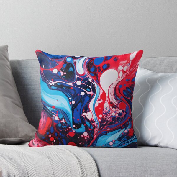 Item preview, Electric Rhapsody: Bold Red and Blue Abstract Swirls designed and sold by VectorPlace.