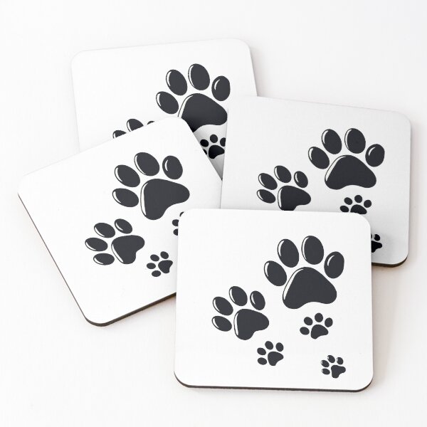 Item preview, silhouette of dog paws designed and sold by IsaMarina.