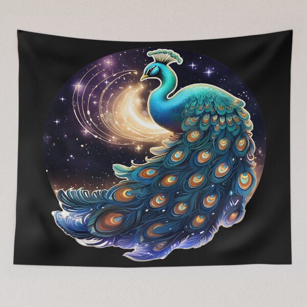 Item preview, Mystical peacock designed and sold by AI-Only Creations.