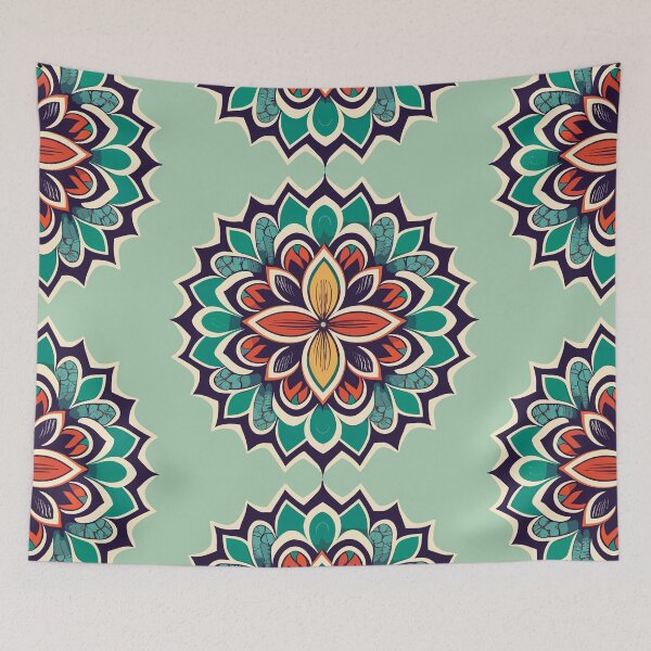 Item preview, Beautiful Floral Rangoli Art designed and sold by Jollys-ArtShop.