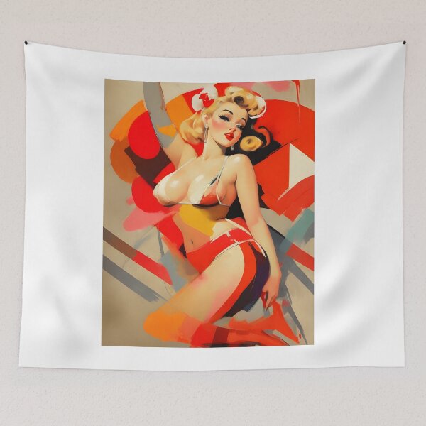 Artikelvorschau, abstrakte Pin-up-Malerei entworfen und verkauft von X-ecute.