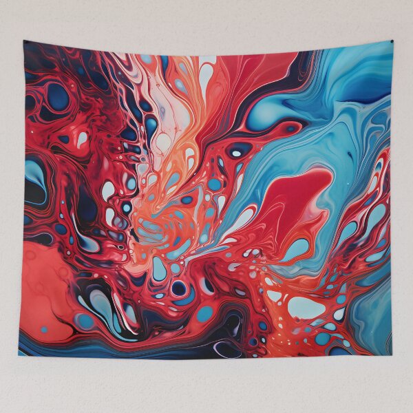 Item preview, Aqua and Scarlet Essence: Dynamic Abstract Fusion designed and sold by VectorPlace.