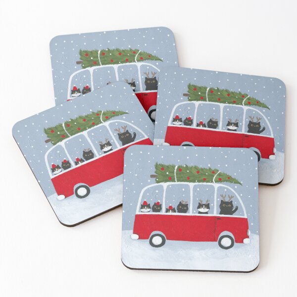 Item preview, Bringing Home The Tree designed and sold by KilkennyCat Art.