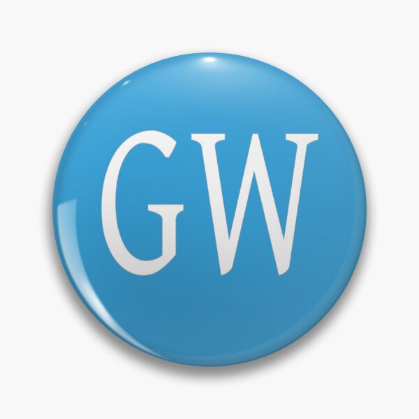 Item preview, GW Initials Monogram Elegant White Letters designed and sold by Jeallan Designs.