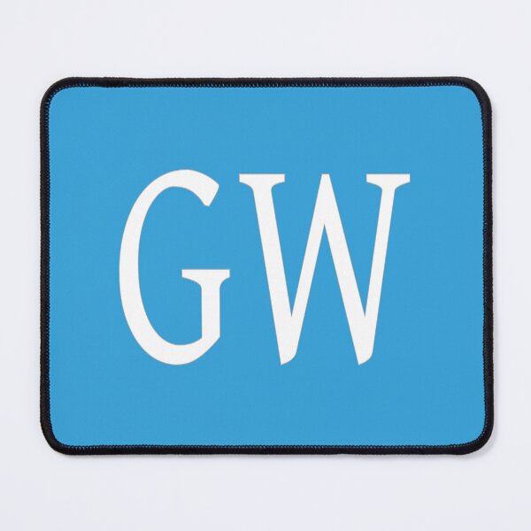 Item preview, GW Initials Monogram Elegant White Letters designed and sold by Jeallan Designs.