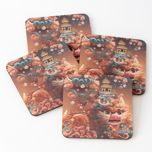 Item preview, Year of the Dragon Cute Seamless Pattern Collection  designed and sold by Sitred123.