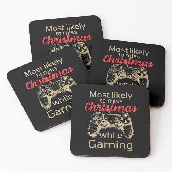 Item preview, Most likely to miss Christmas while gaming  designed and sold by Meandmyshop.