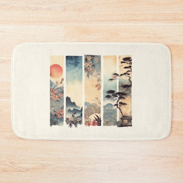 Item preview, Rectangular Animal Ukiyoe: Captivating Watercolour Artistry Unveiled designed and sold by Doddlaix.