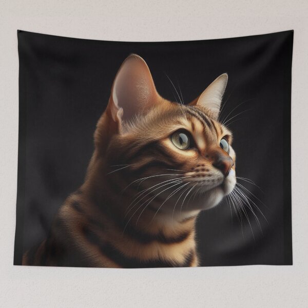 Item preview, Realistic Bengal Cat Pawtrait designed and sold by PawtraitRealism.
