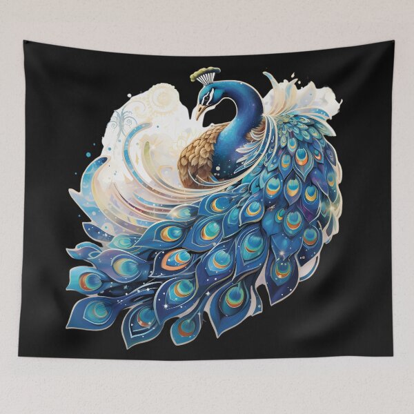 Item preview, Mesmerizing peacock designed and sold by AI-Only Creations.