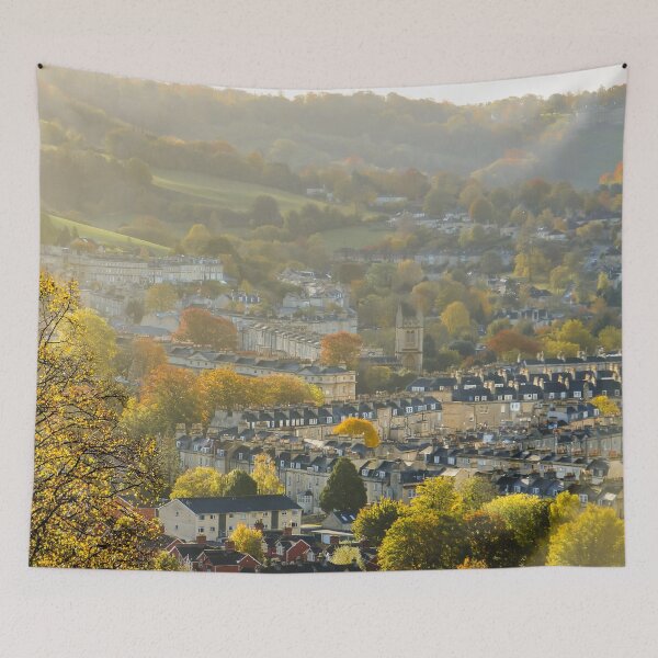 Item preview, Fall mood photography of UK somerset cotswold city Bath in Golden Autumn  designed and sold by Rowena Ko.