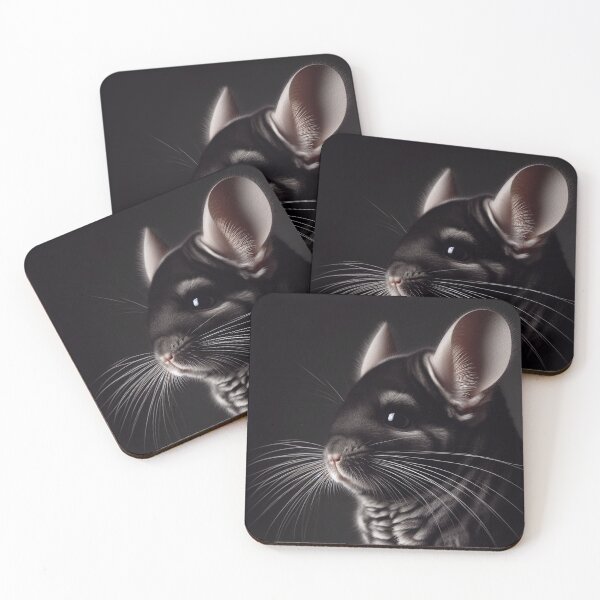 Item preview, Realistic Black Pearl Chinchilla Pawtrait designed and sold by PawtraitRealism.