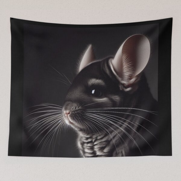 Item preview, Realistic Black Pearl Chinchilla Pawtrait designed and sold by PawtraitRealism.
