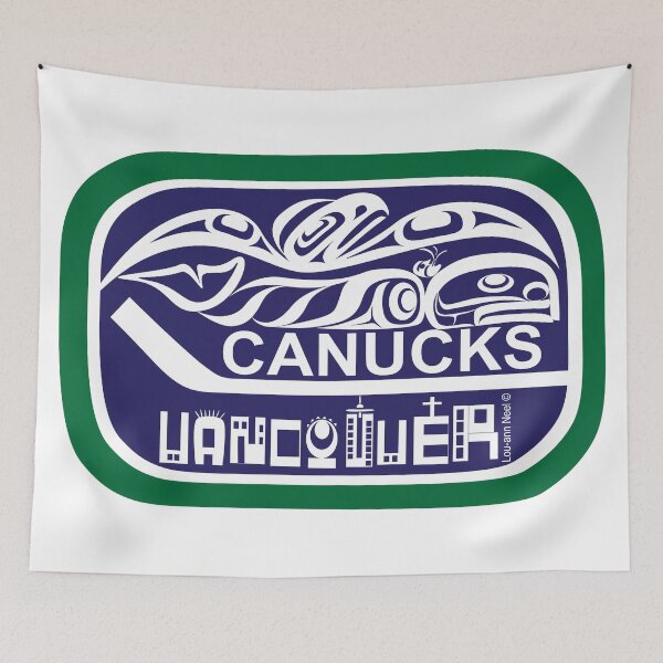 Aperçu de l'œuvre Fan de hockey des Canucks créée et vendue par Lou-ann Neel.