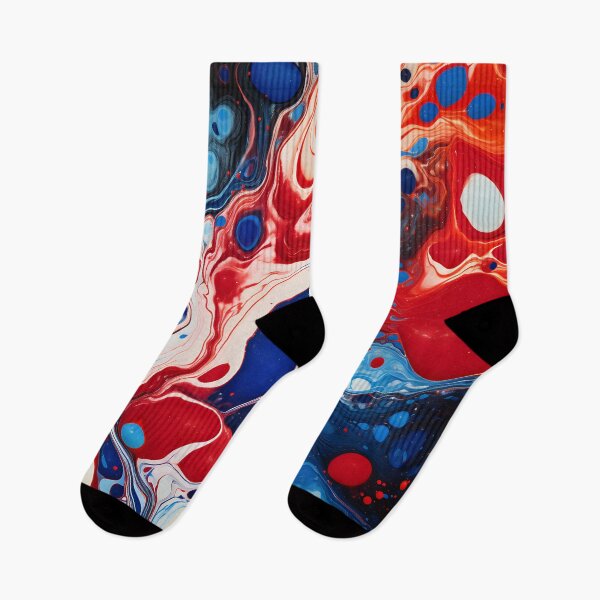 Item preview, Nautical Nebula: Red and Blue Abstract Swirl designed and sold by VectorPlace.